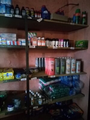 Kcoeffient Well-stocked supermarket shelves.